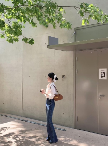 白色蕾絲拼接襯衫 | 法式休閒寬鬆款 | 小眾設計感百搭襯衣上衣