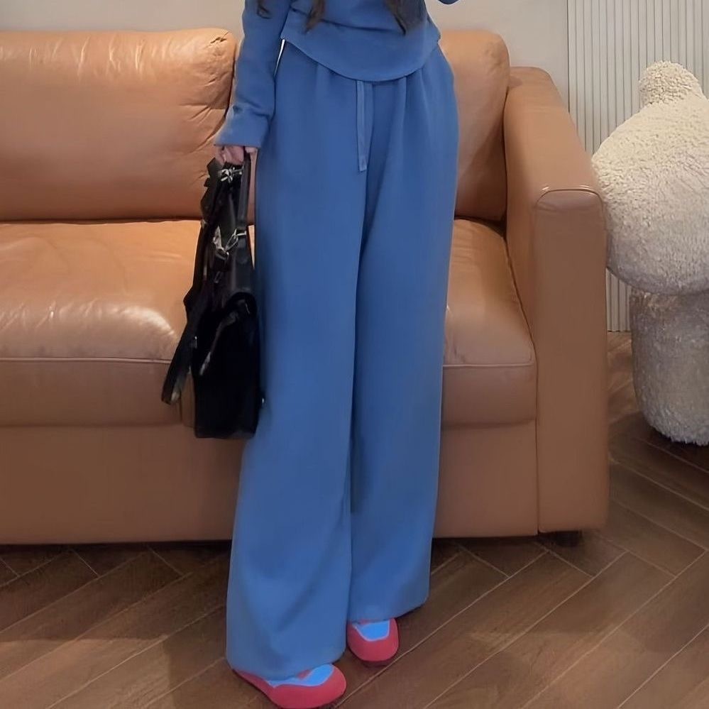 2025 韓系秋冬新貨！慵懶溫柔風兩件組｜德絨上衣 + 休閒褲 ✨