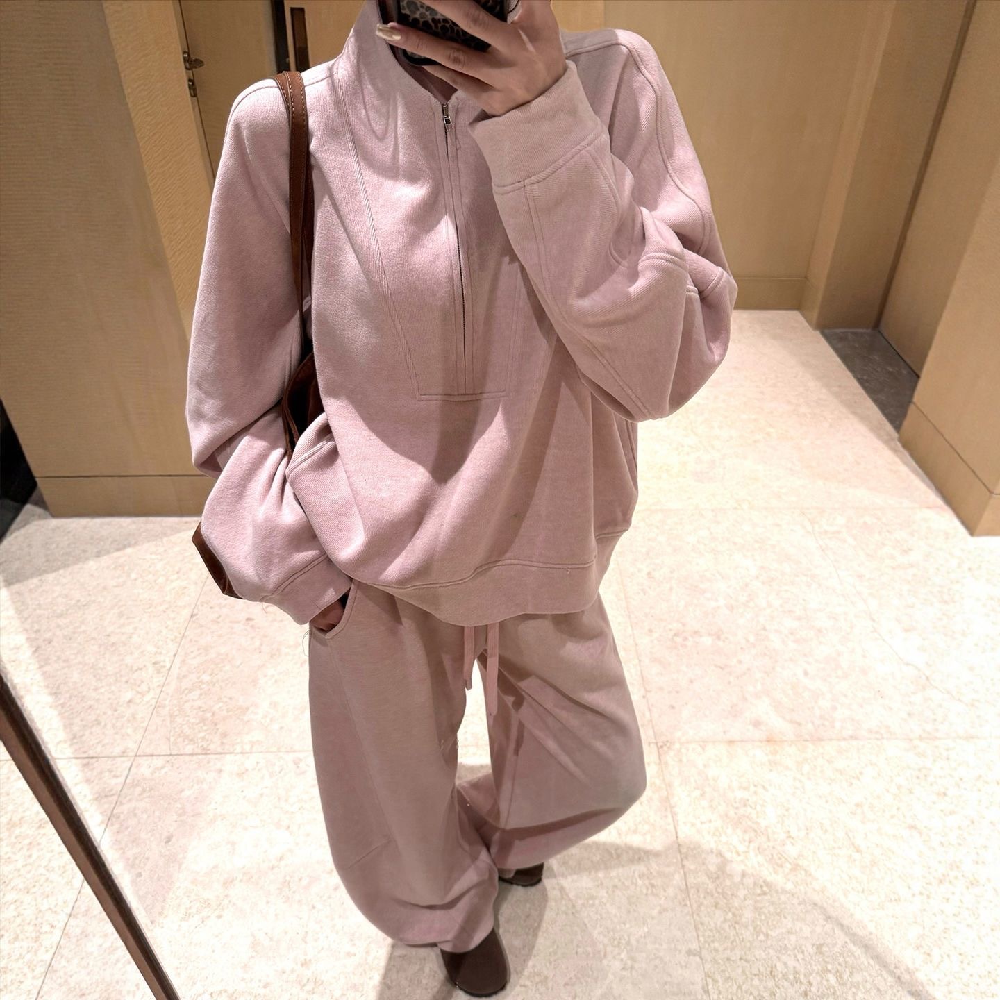 秋冬老錢風套裝｜衛衣 + 闊腿褲兩件組 | 高級感直接拉滿✨