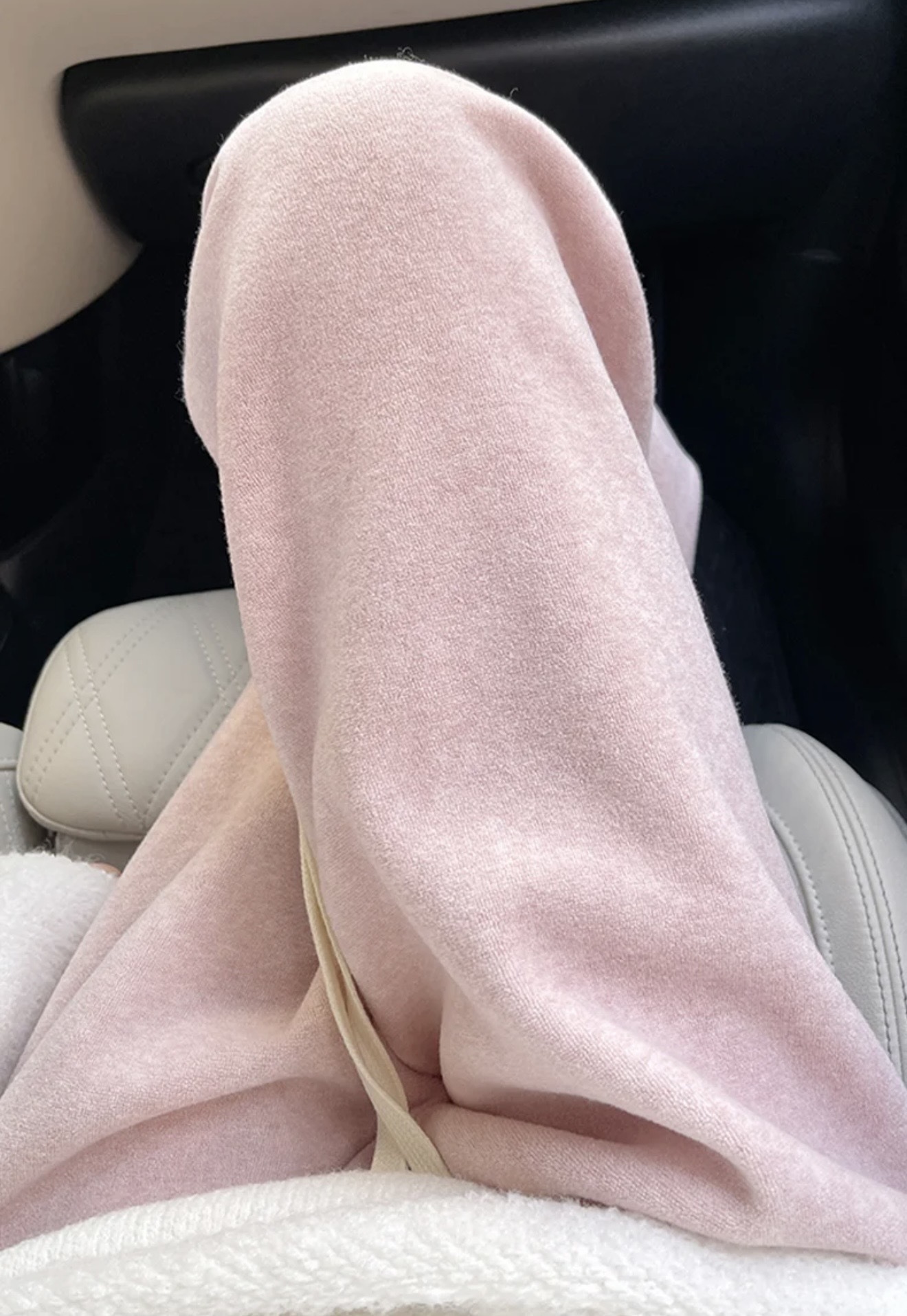 秋冬新款｜高腰垂墜感加厚加絨白色軟糯米褲