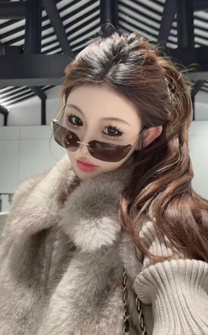 「毛絨暖暖」 秋冬新品 女款時髦洋氣針織拼接兩穿百搭毛毛外套