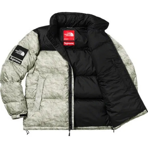 THE NORTH FACEシュプリームX ノースフェイスペーパープリント ヌプシージャケット FW19 Supreme The North Face Paper Print Nuptse Jacket