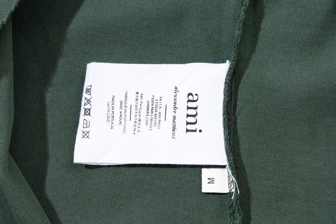 AMI PARIS ハート ロゴ コットン 刺繍 長袖 Tシャツ★人気★