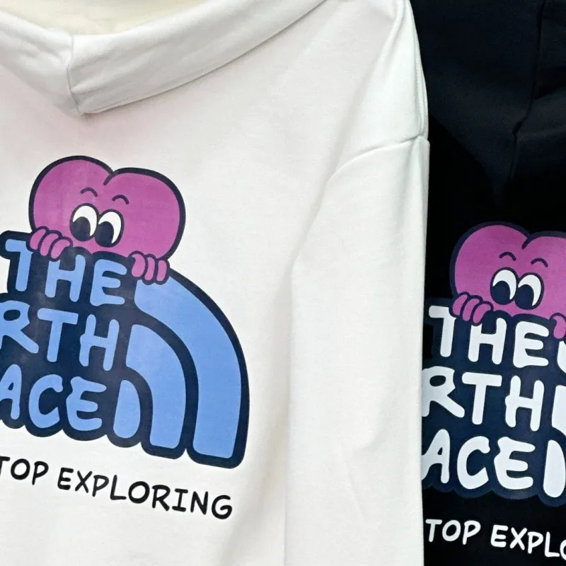 The North Face ザ・ノース・フェイス ラブグラフィティ 新作 ニット フード付き テリーセーター カジュアル カップルスタイル