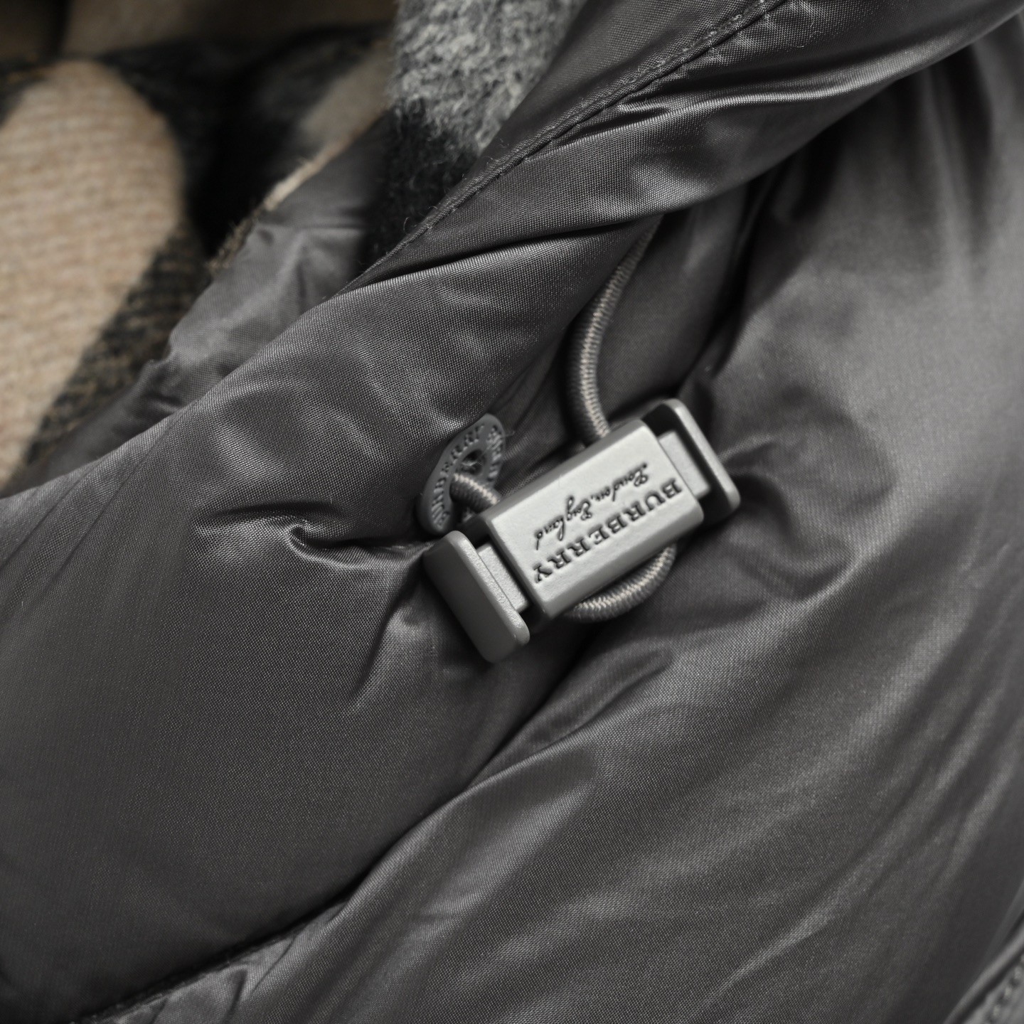 BURBERRY バーバリー 25FW新作 グレンチェックリムーバブルフードダウンジャケット