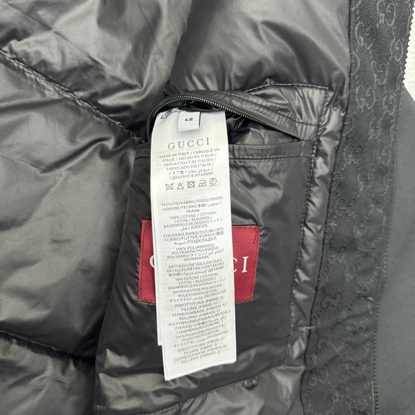 GUCCI グッチ 2025 FW秋冬新作 フード付き防風ロングスリーブダウンジャケット