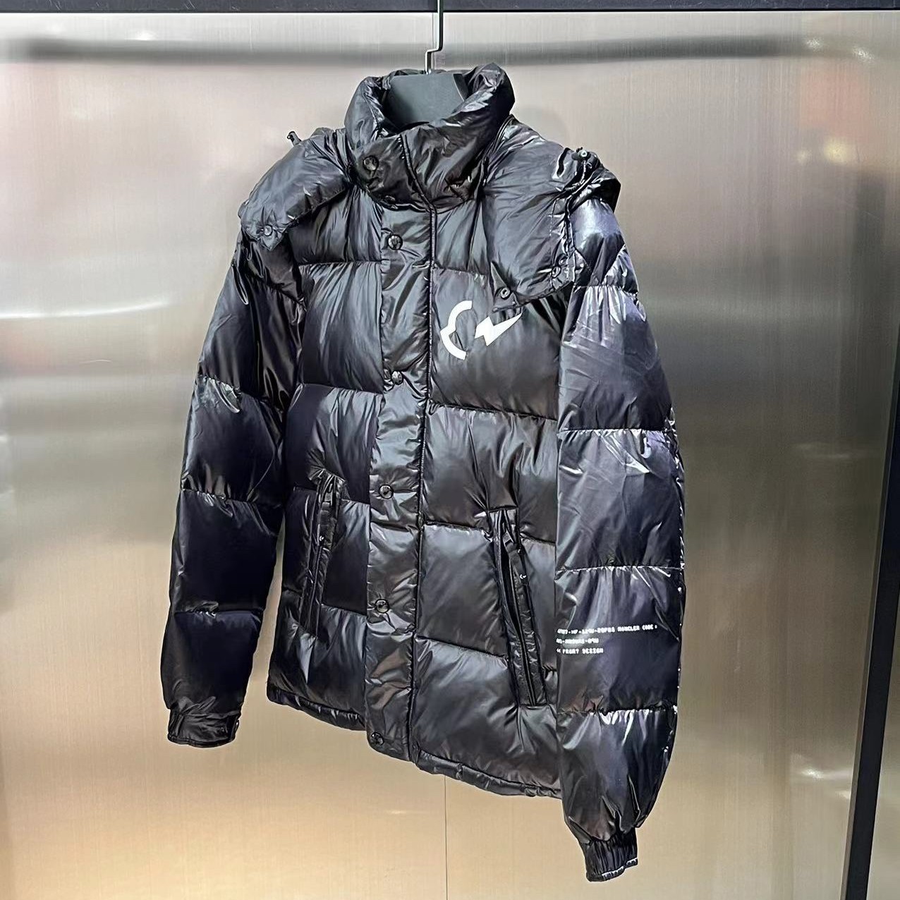 Moncler モンクレール X Fragment フーデッドダウンジャケット KEIDH ブラック
