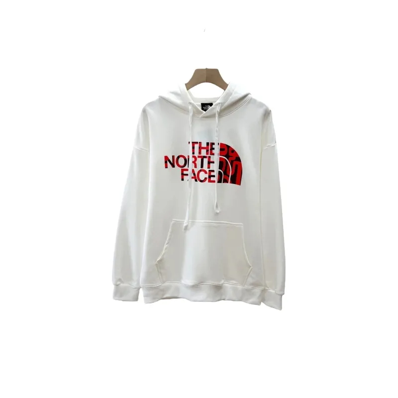 The North Face ザ・ノース・フェイスフロントに大きなロゴプリントが入った、カップル向けテリーフード付きスウェットシャツ