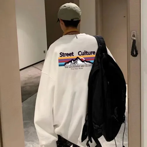 The North Face ザ・ノース・フェイス レインボーマウンテン 春秋 クルーネック スウェットシャツ