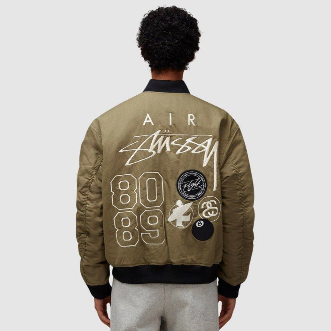 STUSSY×連名リバーシブルキルティングキルティングジャケット