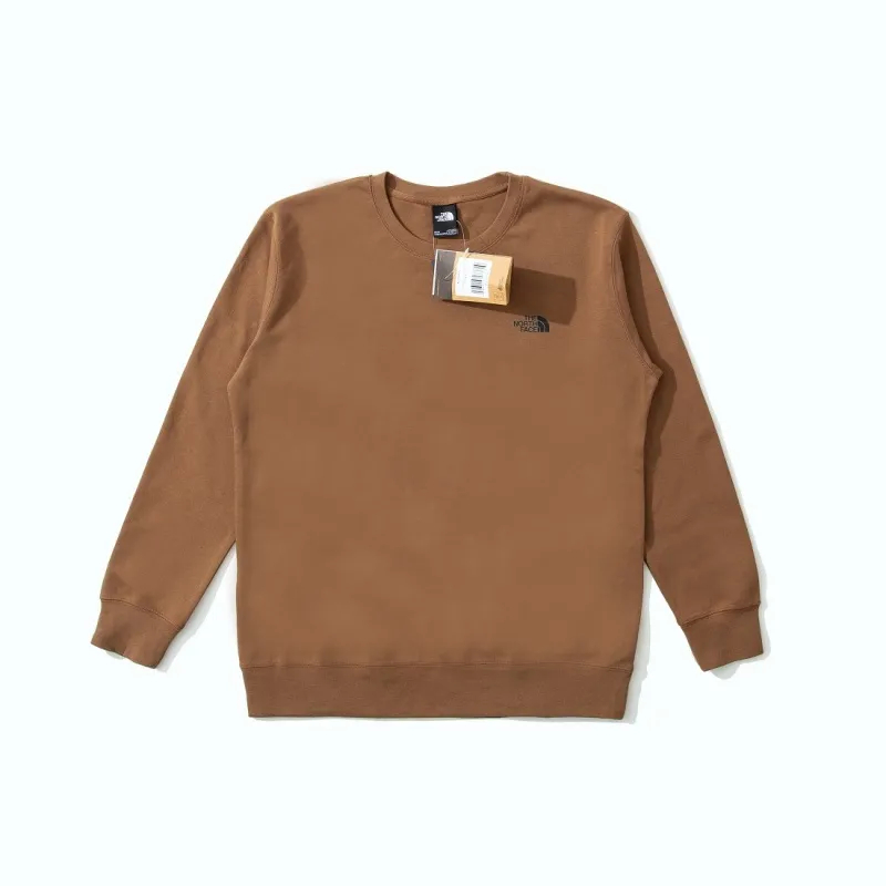 The North Face ザ・ノース・フェイスのトリコロールクルーネックスウェットシャツ、春夏アウトドアカジュアル長袖ボトミングシャツ、ユニセックス