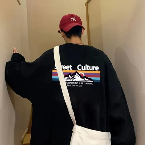 The North Face ザ・ノース・フェイス レインボーマウンテン 春秋 クルーネック スウェットシャツ