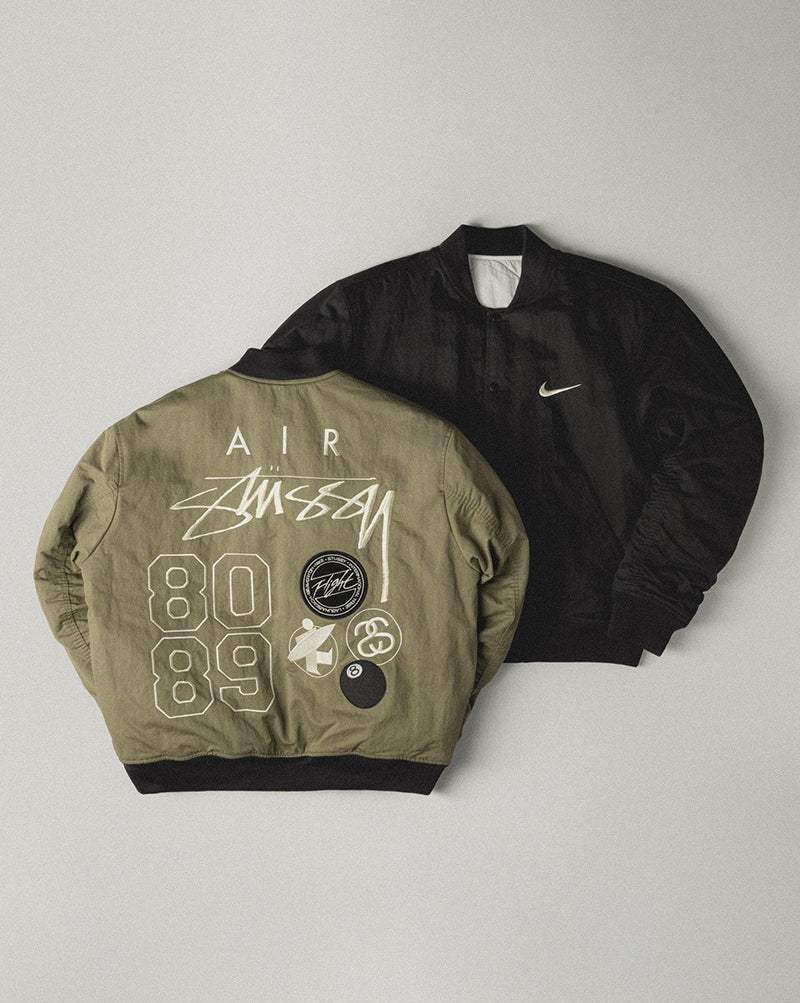 STUSSY×連名リバーシブルキルティングキルティングジャケット