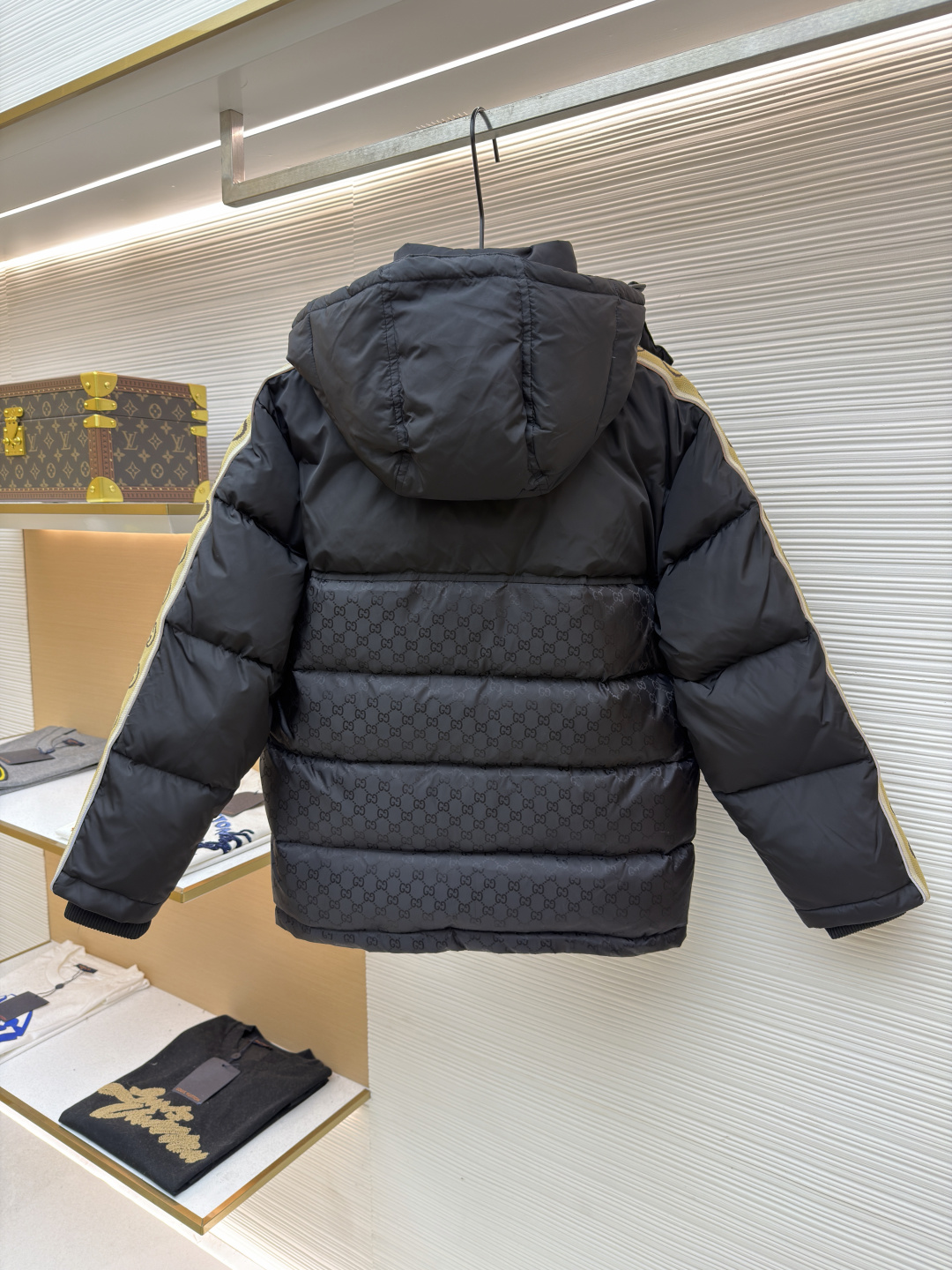 ★Gucci GGジャカード ナイロン ダウンコート★  ダウンジャケット