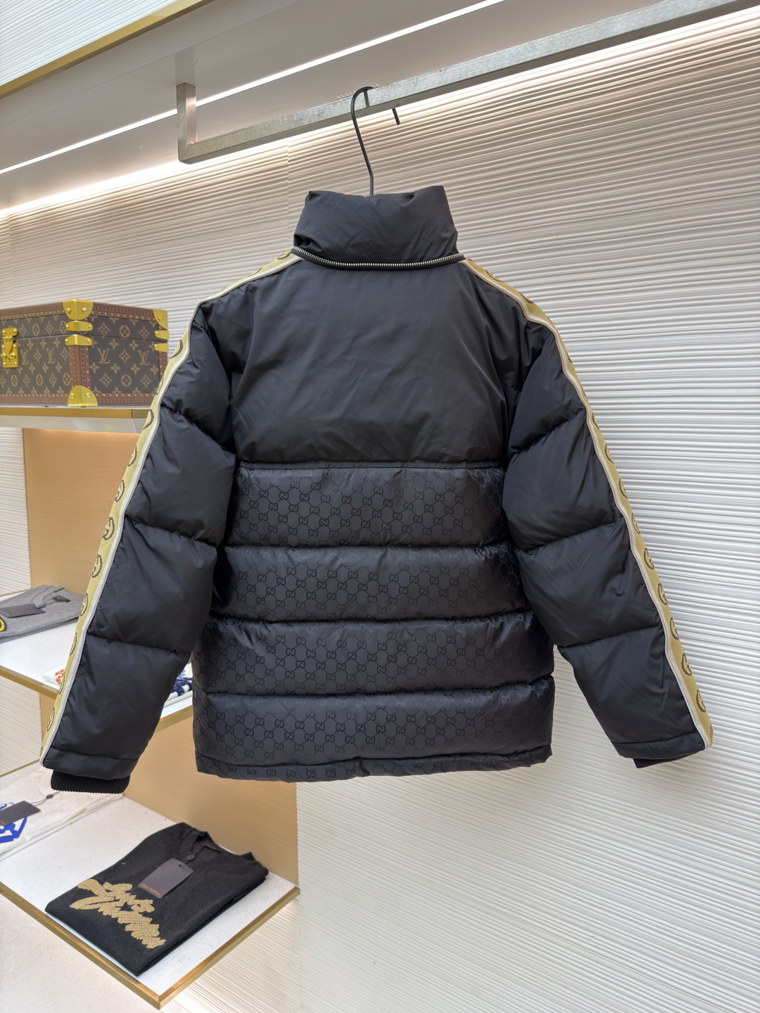 ★Gucci GGジャカード ナイロン ダウンコート★  ダウンジャケット