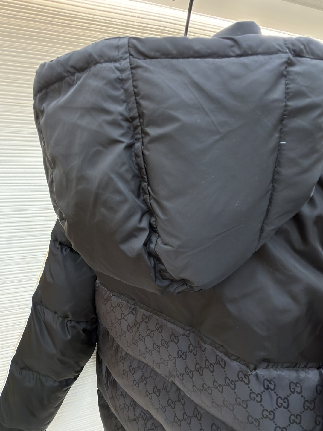 ★Gucci GGジャカード ナイロン ダウンコート★  ダウンジャケット