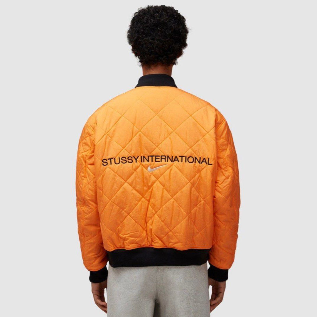 STUSSY×連名リバーシブルキルティングキルティングジャケット