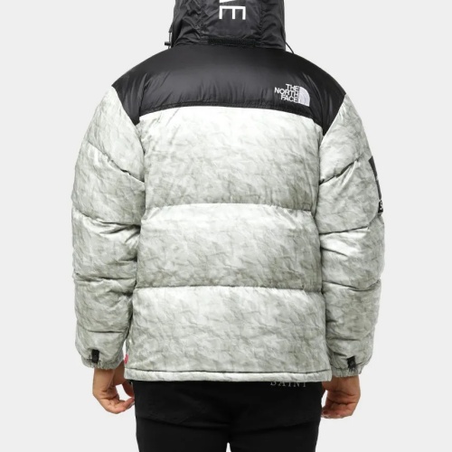 THE NORTH FACEシュプリームX ノースフェイスペーパープリント ヌプシージャケット FW19 Supreme The North Face Paper Print Nuptse Jacket