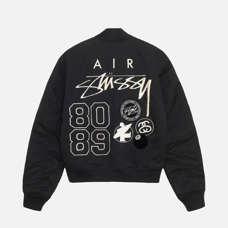 STUSSY×連名リバーシブルキルティングキルティングジャケット