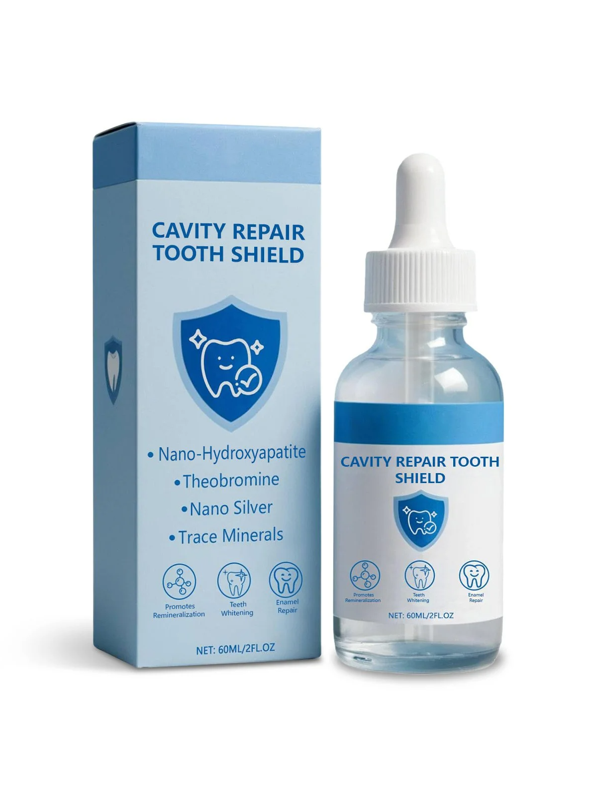 【知名牙醫推薦】羥基磷灰石牙齒保護液 ✨【樂天口腔護理類銷量排行榜第1名】 ✨含與人體牙釉質相同的奈米羥基磷灰石成分，經國際研究證實可有效修復微裂紋與早期蛀牙，促進牙釉質再生，恢復牙齒強度與自然光澤。 ✨一支搞定防蛀、牙釉質修復、敏感舒緩、口臭護理四大需求。 ✨權威牙科診所推薦的輔助護理方式。90%使用者回饋：「牙齒表面更光滑，冷熱刺激明顯減少，口氣持久清新。」 ✨無氟、無刺激配方，專為蛀牙、牙釉質脆弱及牙齒敏感人群設計。 ✨限時半價優惠，4瓶組合僅需1099台幣！