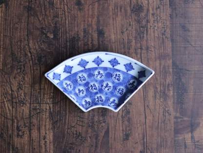 染付絵変わり小皿、小付