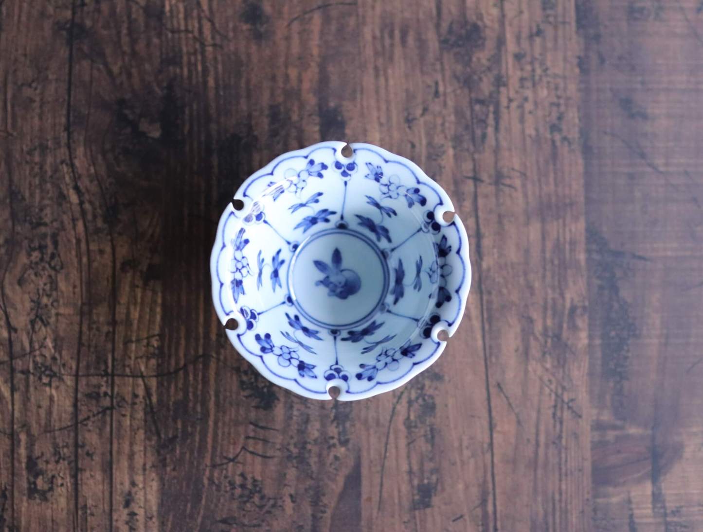 染付絵変わり小皿、小付