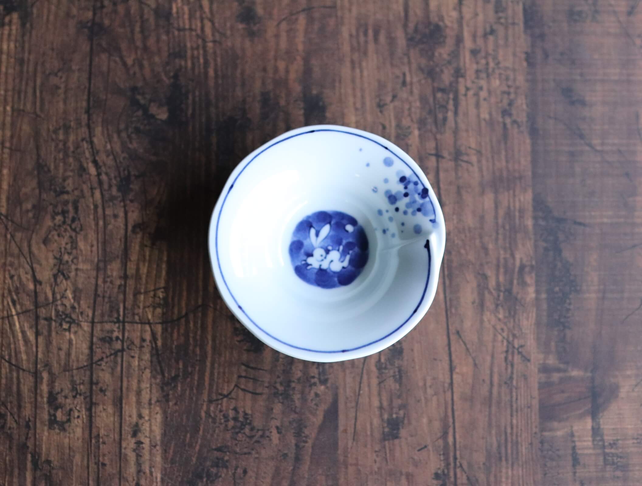 染付絵変わり小皿、小付