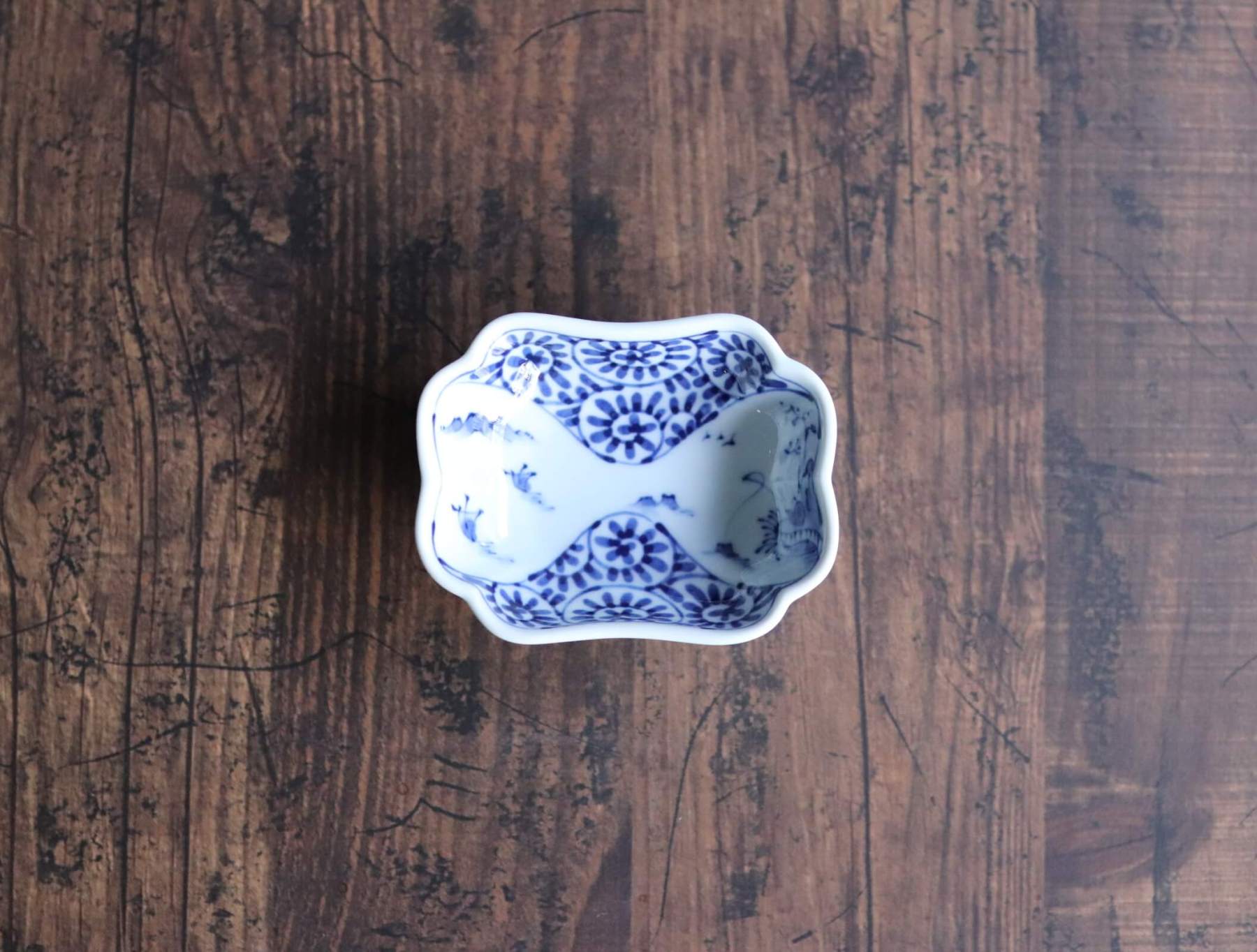 染付絵変わり小皿、小付