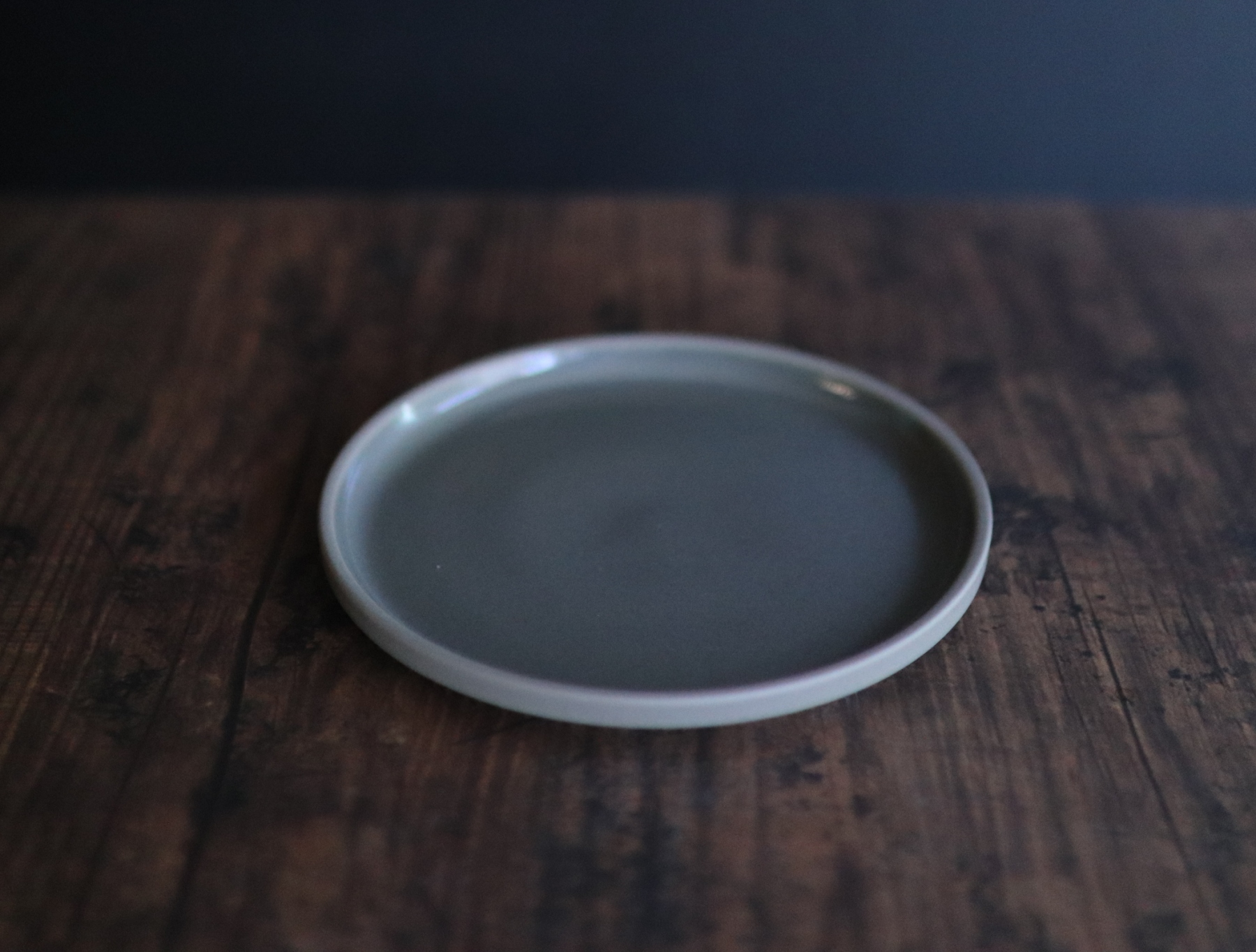 Hasami Porcelain Plate 145mm  gray/ash white