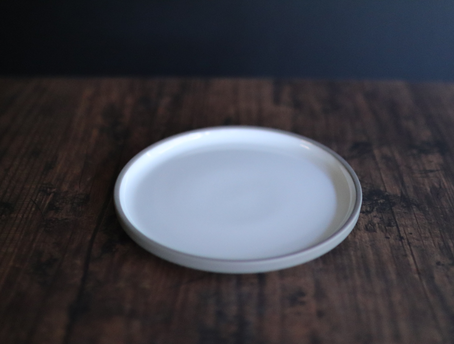 Hasami Porcelain Plate 145mm  gray/ash white