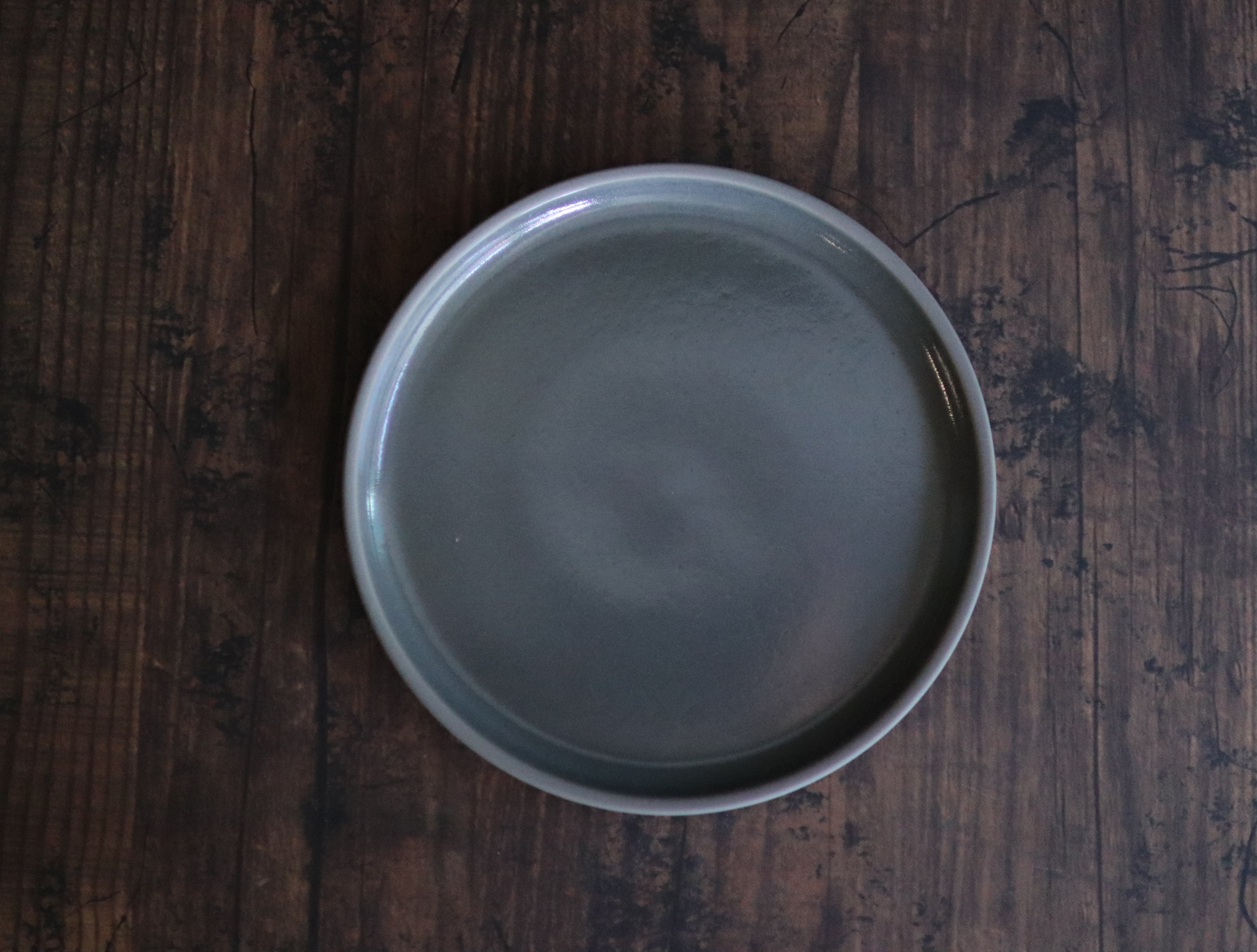 Hasami Porcelain Plate 145mm  gray/ash white