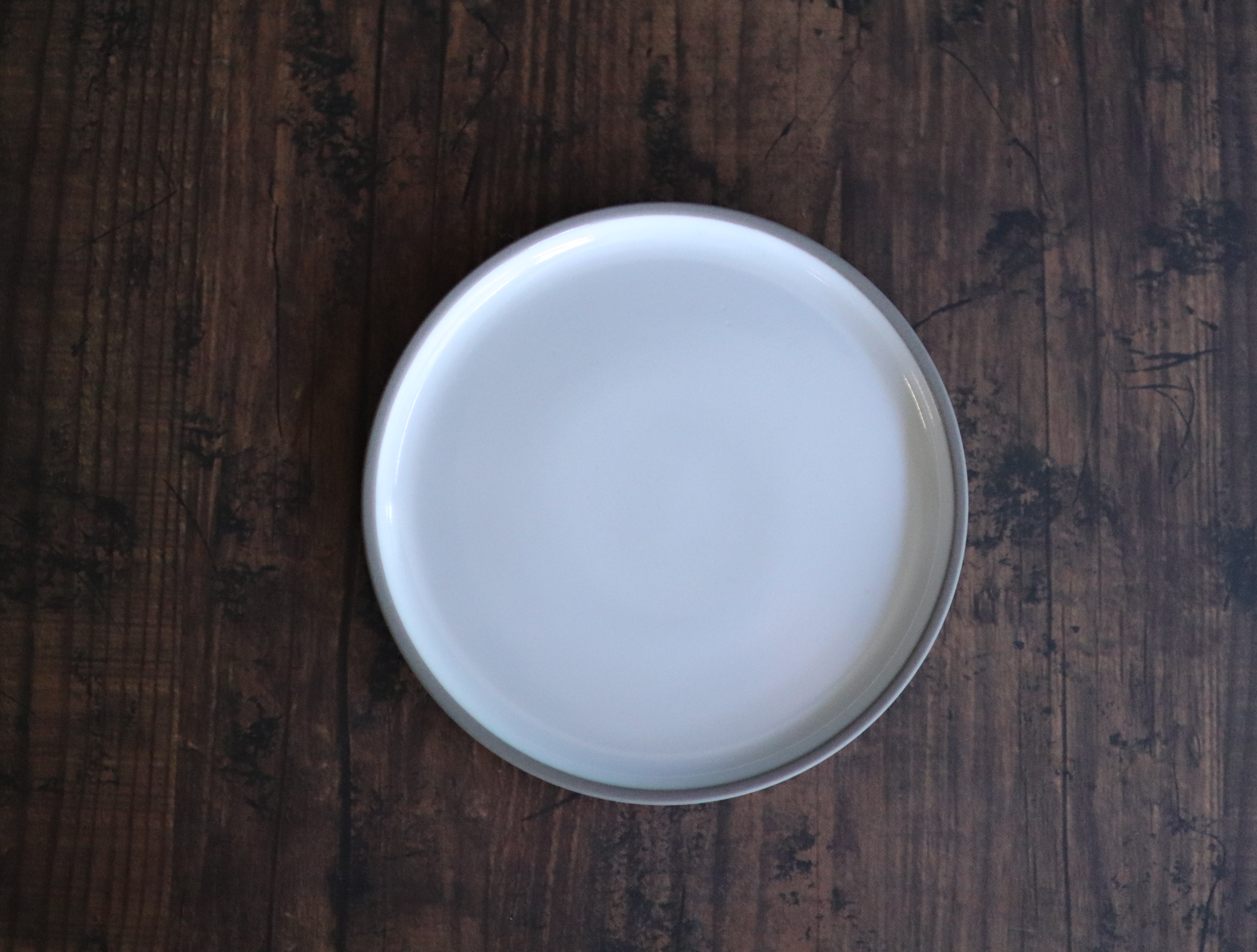 Hasami Porcelain Plate 145mm  gray/ash white