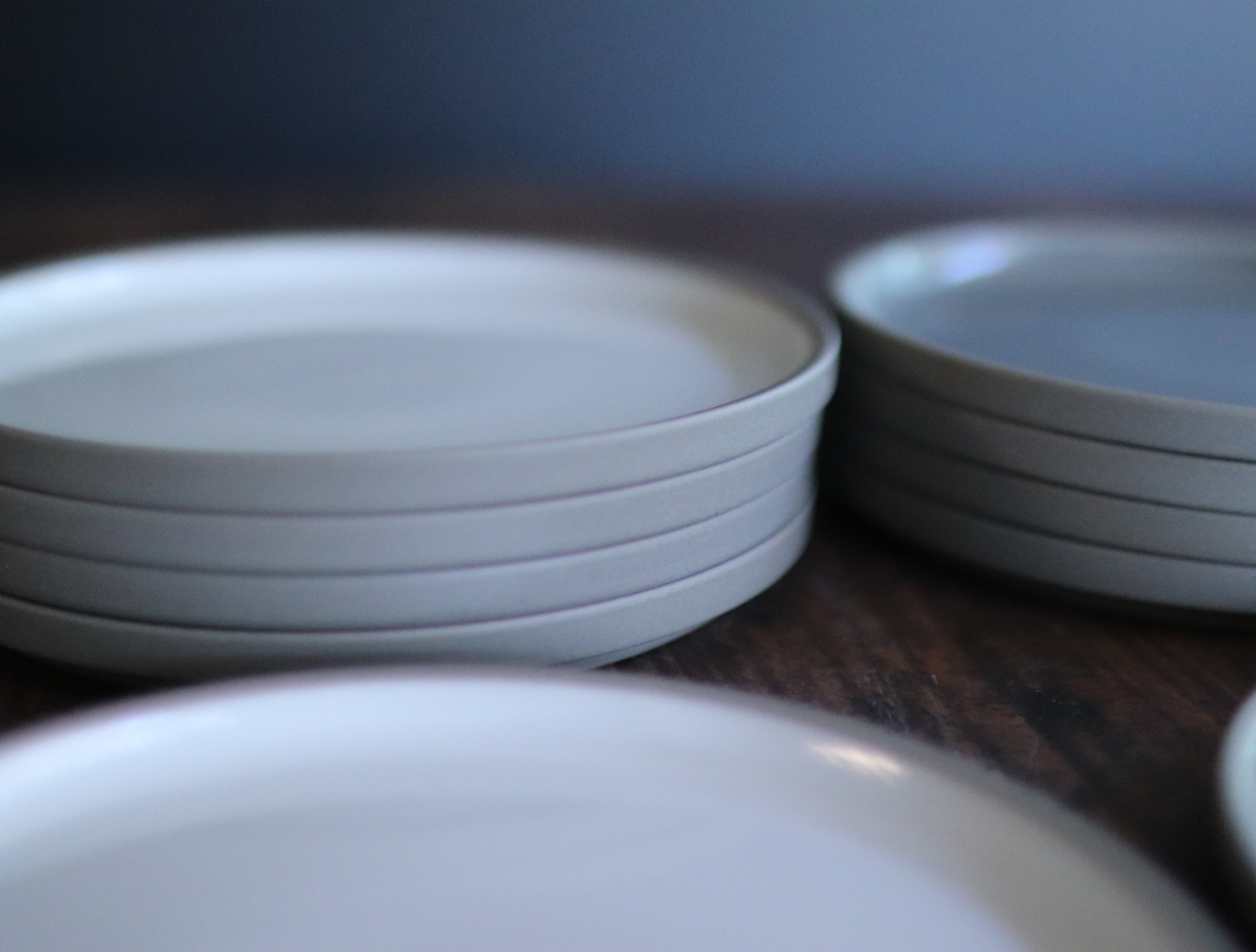 Hasami Porcelain Plate 145mm  gray/ash white