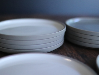 Hasami Porcelain Plate 145mm  gray/ash white