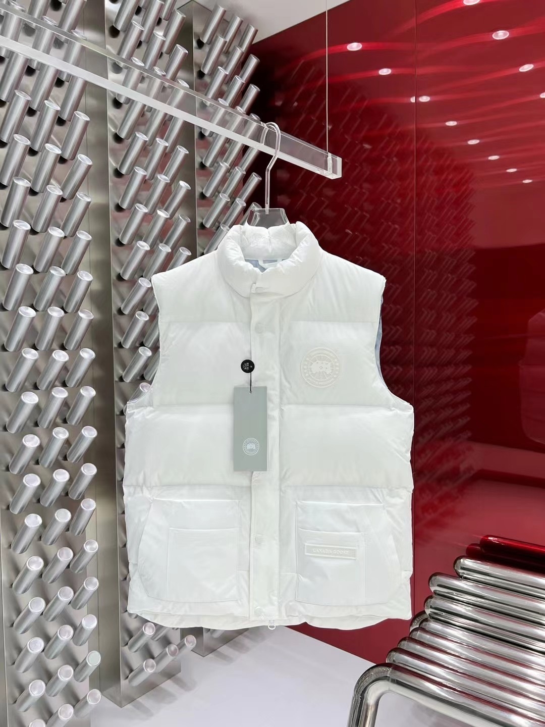 カナダグラス冬のダウンジャケットベスト