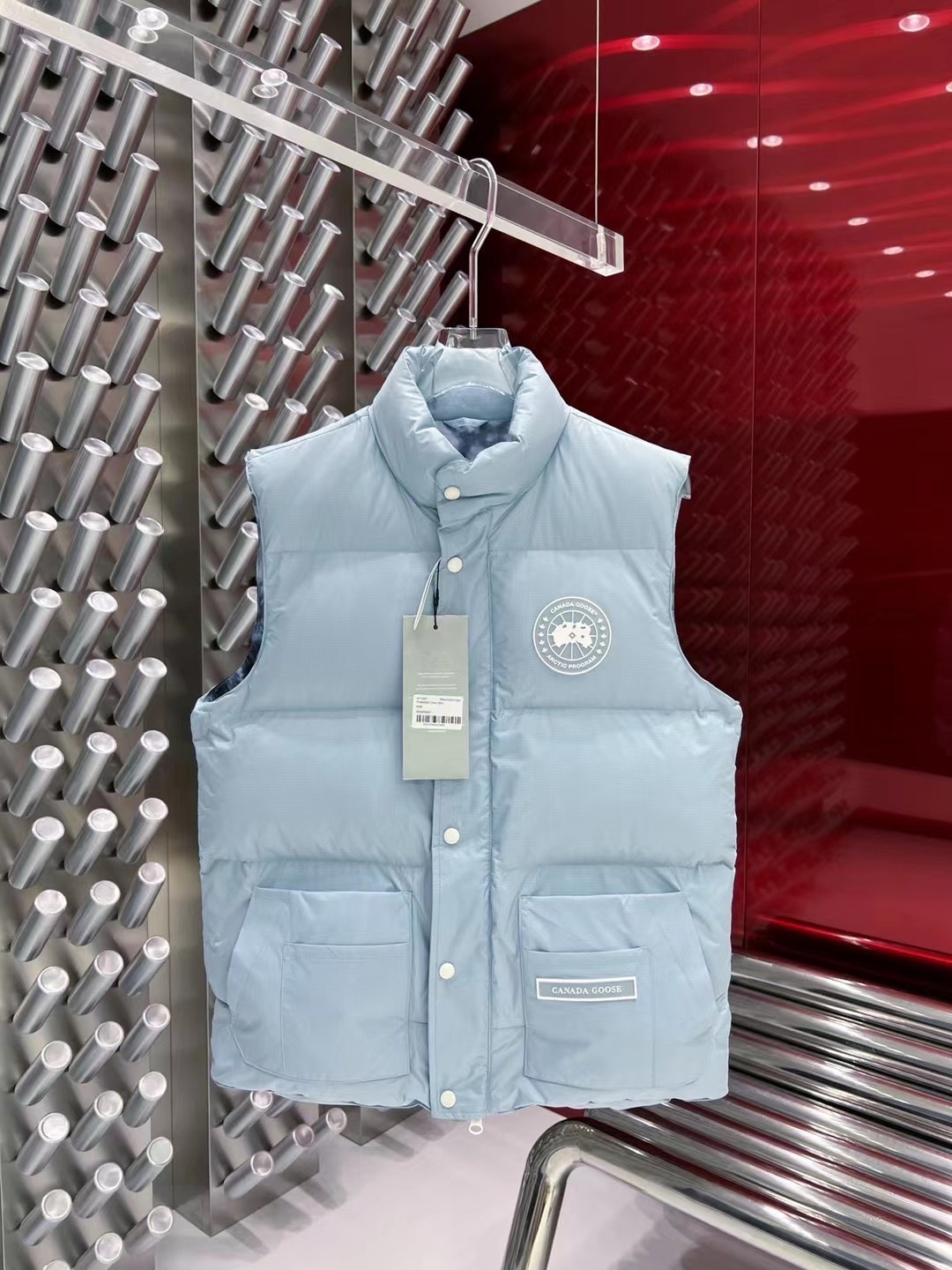 カナダグラス冬のダウンジャケットベスト