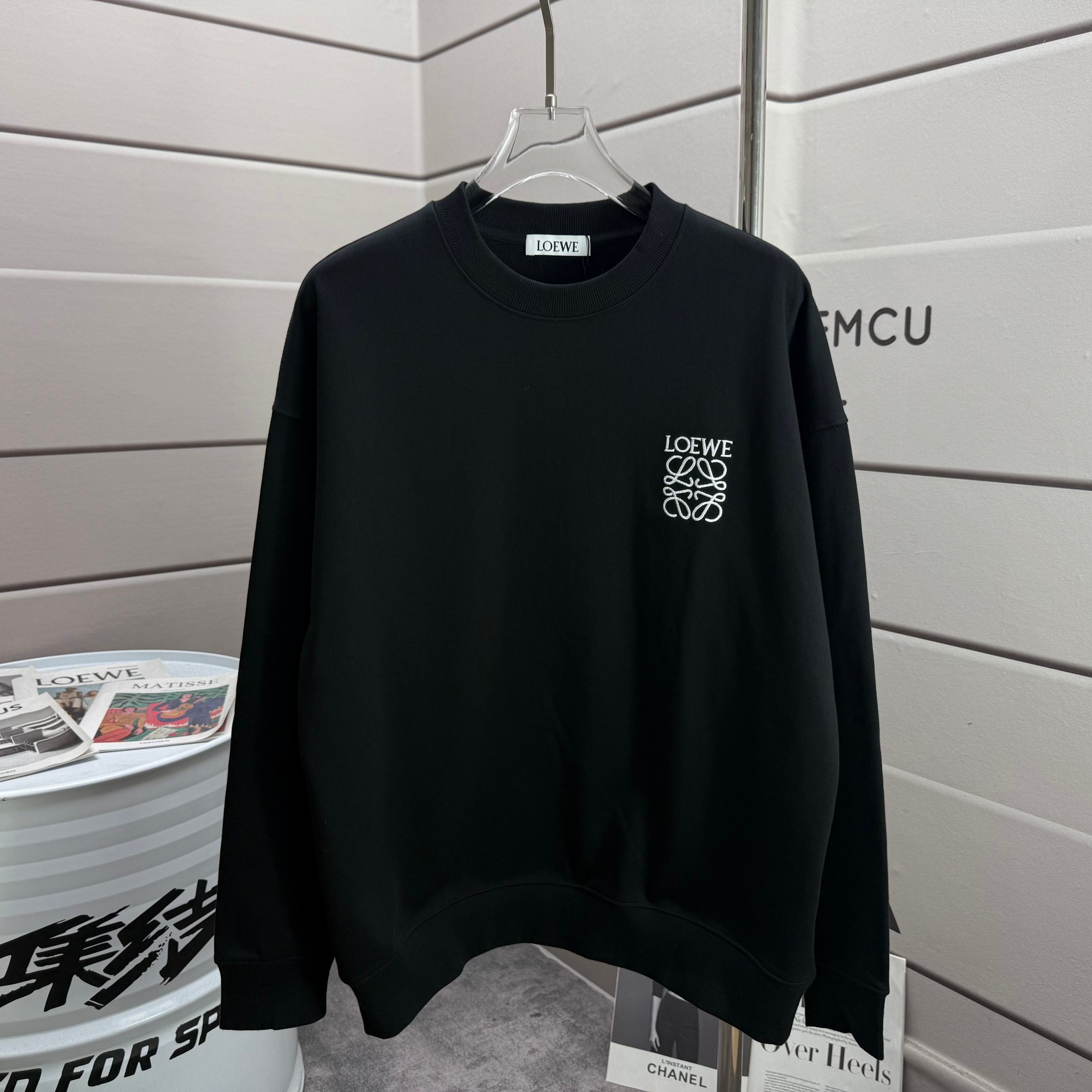 [ LOEWE ] ロエベ 冬の丸首パーカーおしゃれトップス