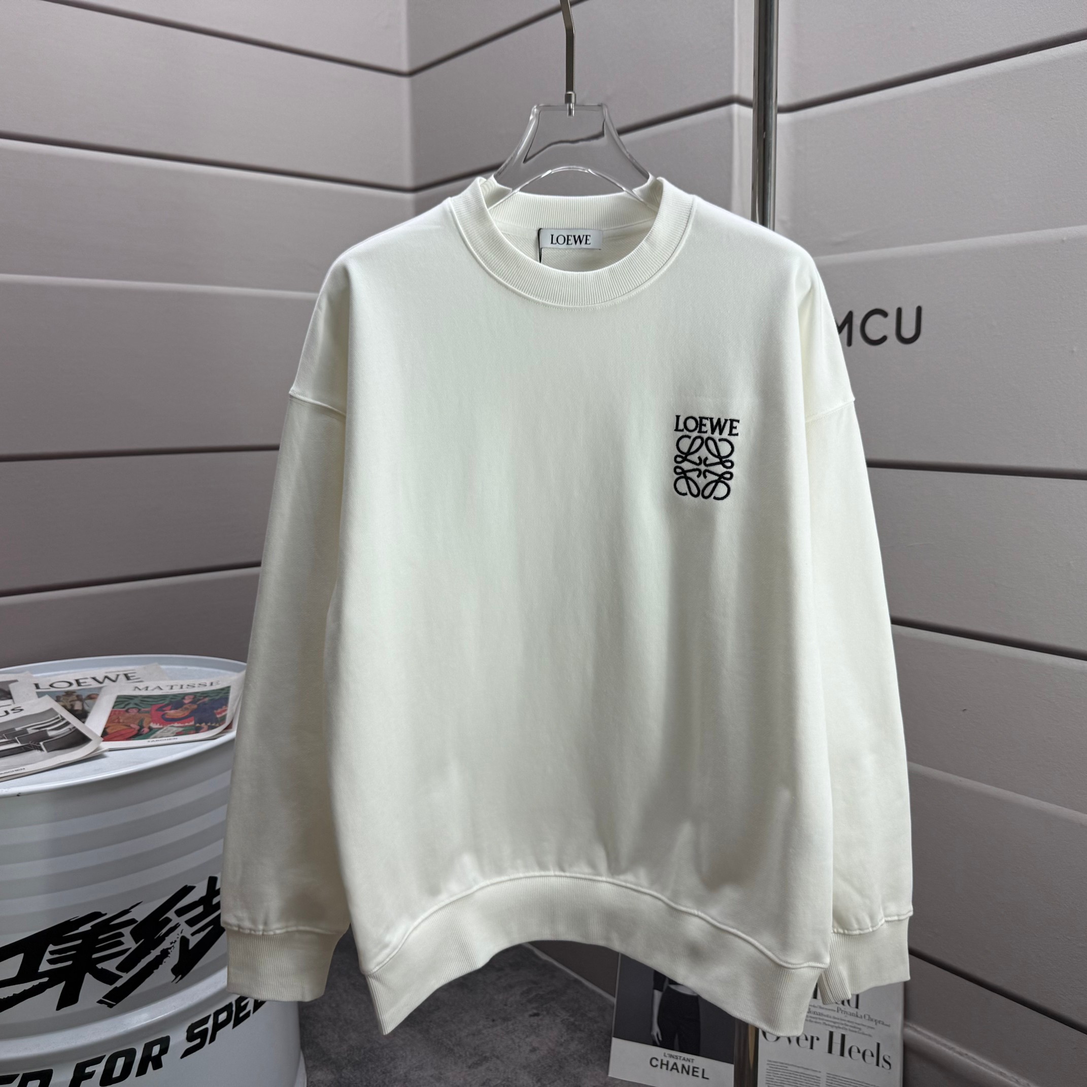 [ LOEWE ] ロエベ 冬の丸首パーカーおしゃれトップス