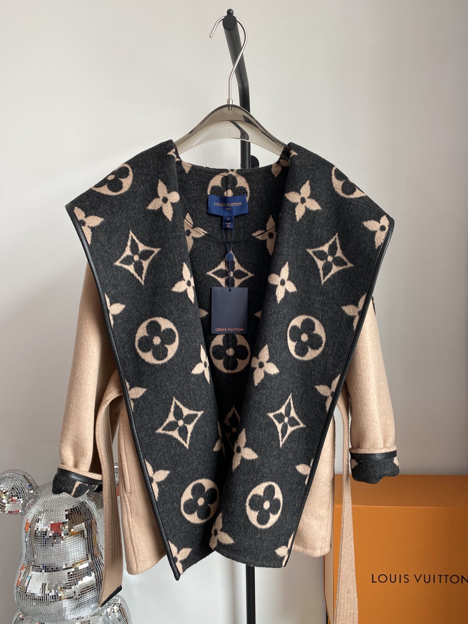 [ Louis Vuitton ] ルイ・ヴィトン  リバーシブルコートウールレディーストップス