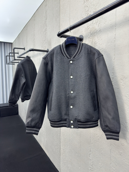 [ Louis Vuitton ] ルイ・ヴィトン  刺繍ウール接合野球服