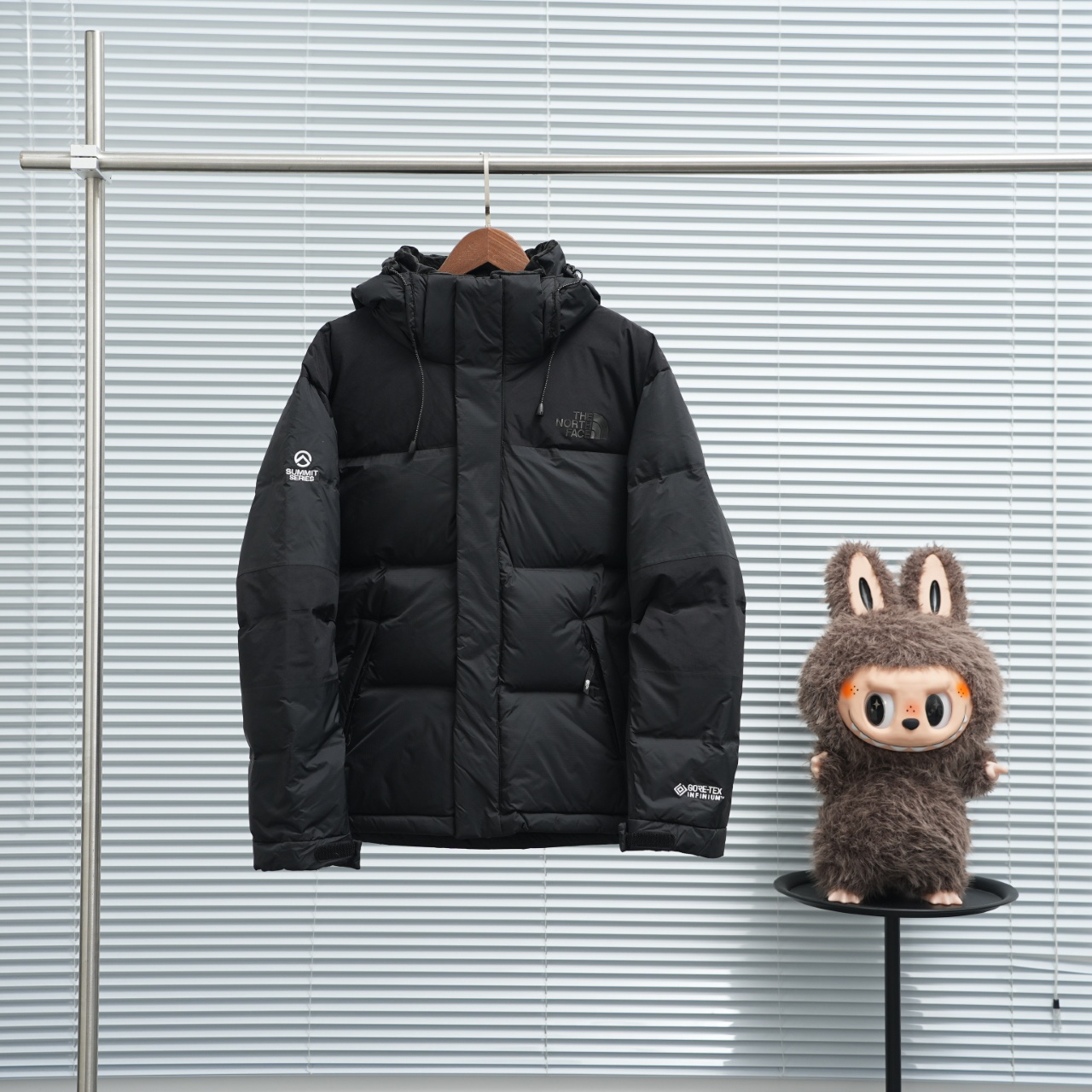 ザ・ノース・フェース ピーク ポーラー GTX フード付きクロップドダウンジャケット