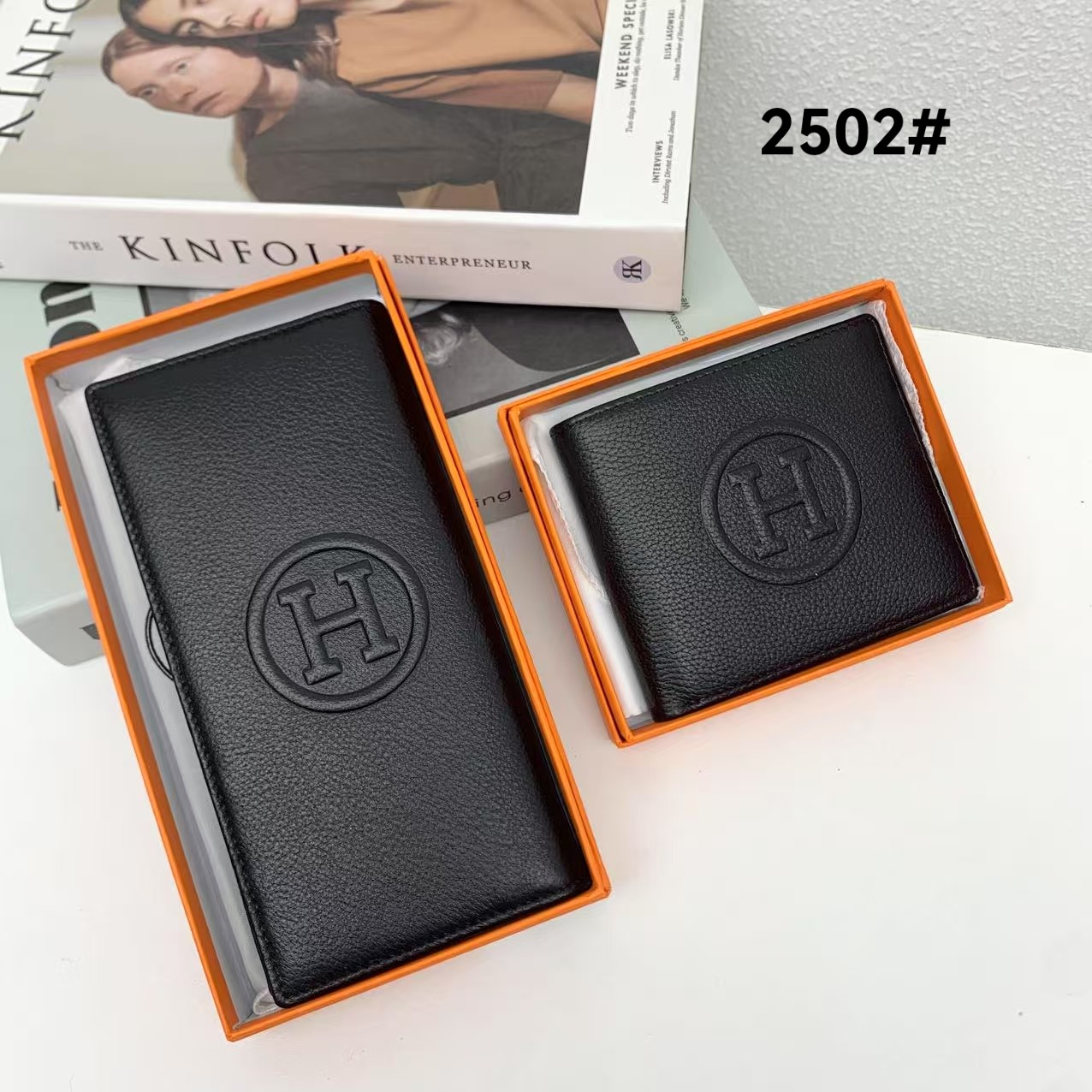 エルメス「Hermès」 レザーポケットウォレット