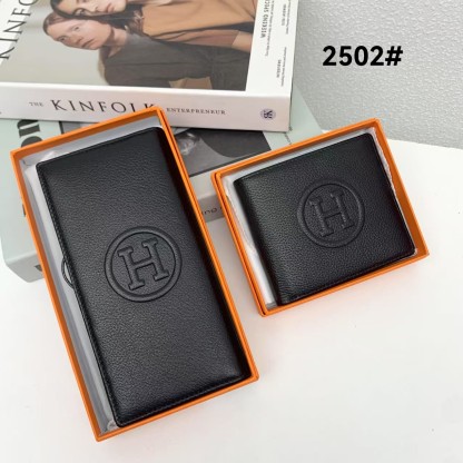 エルメス「Hermès」 レザーポケットウォレット