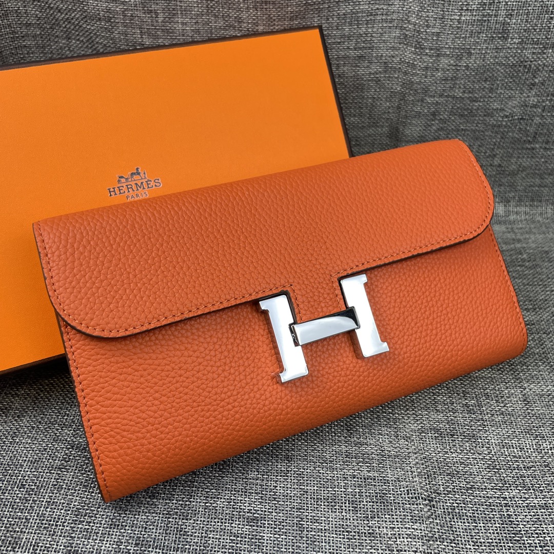 エルメス「Hermès」 レザーポケットウォレット