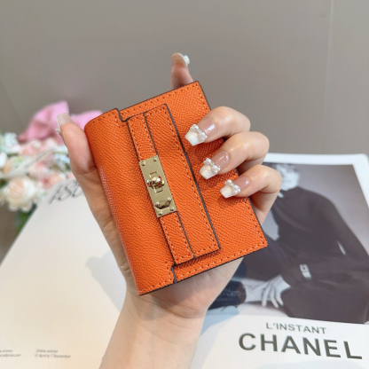 エルメス「Hermès」 レザーポケットウォレット