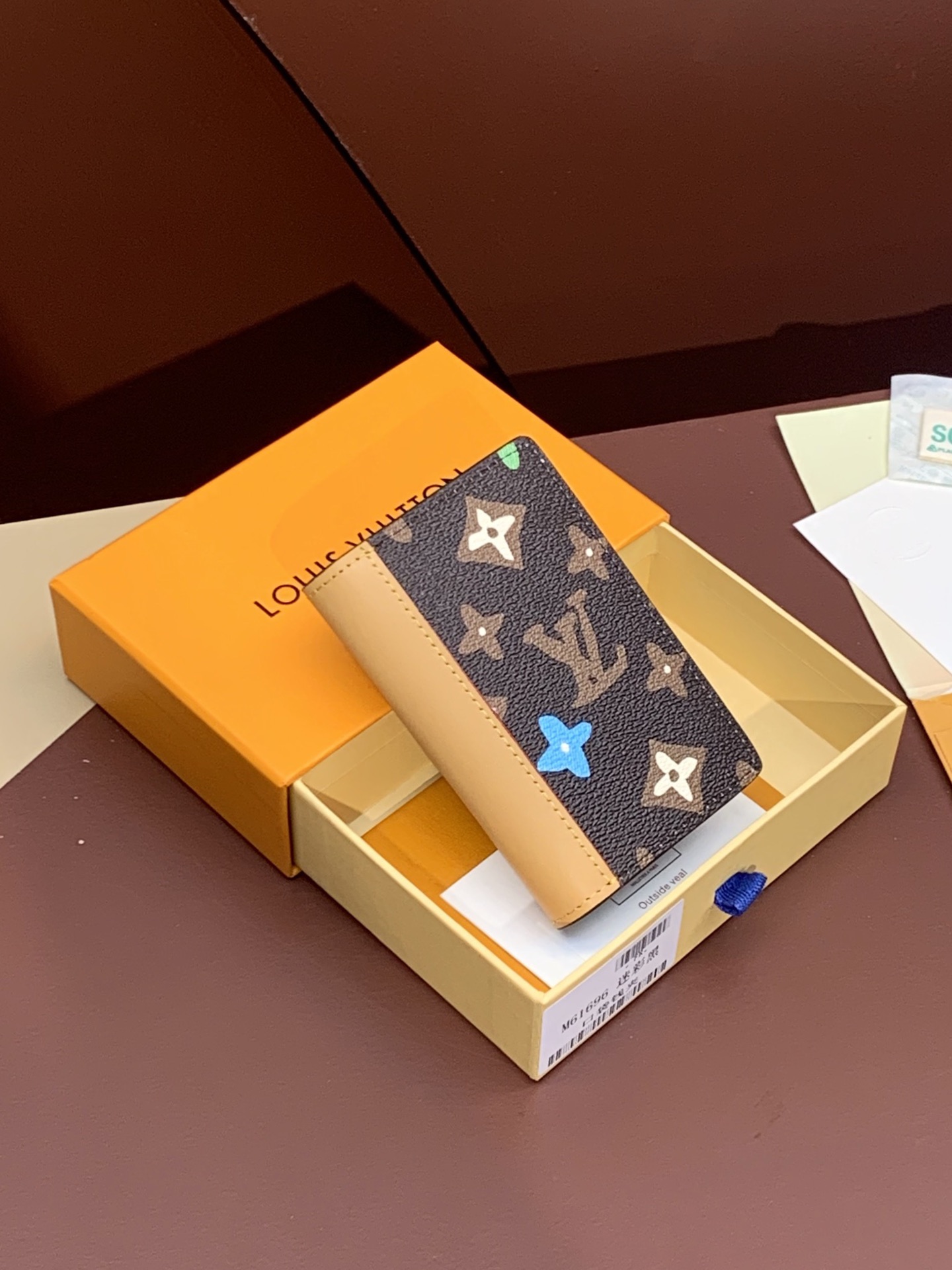 ルイ・ヴィトン「Louis Vuitton」レザーポケットウォレット