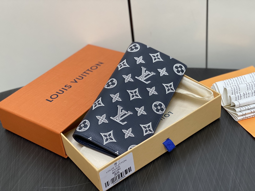 ルイ・ヴィトン「Louis Vuitton」レザーポケットウォレット