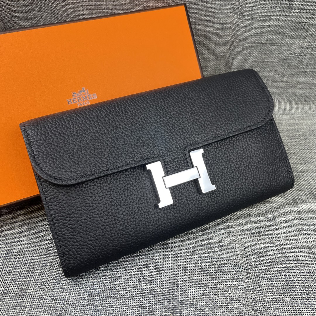 エルメス「Hermès」 レザーポケットウォレット