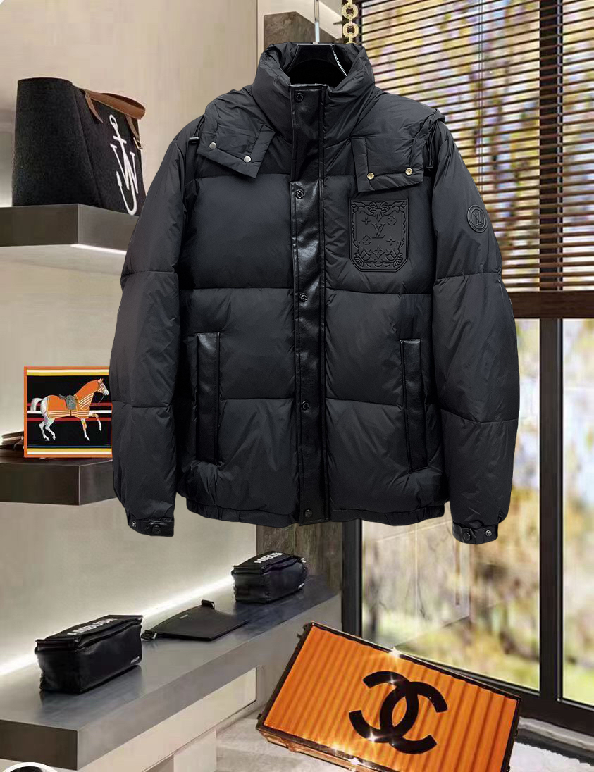 ルイ・ヴィトン冬のおしゃれカジュアルダウンジャケットメンズジャケット