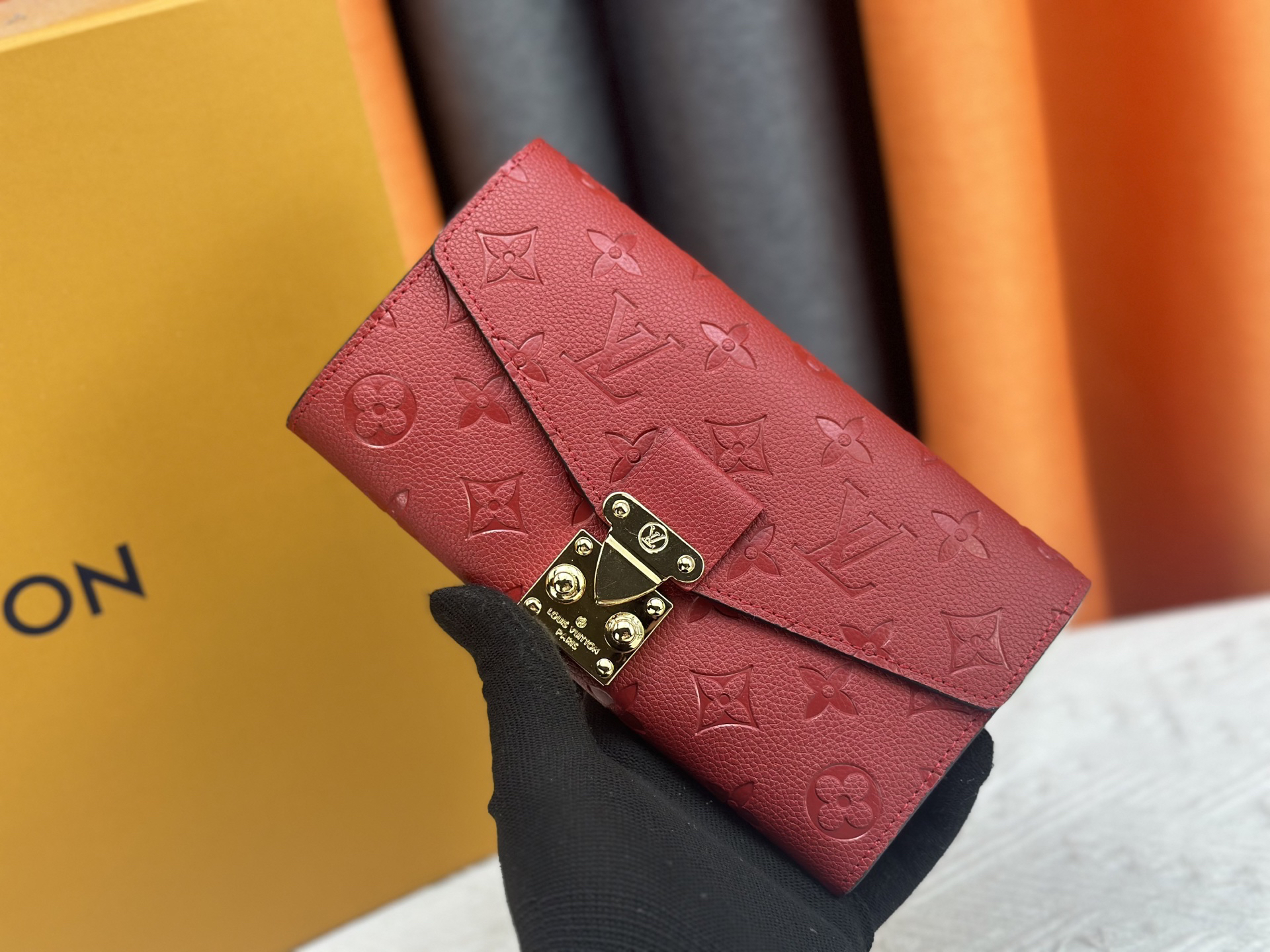 ルイ・ヴィトン「Louis Vuitton」レザーポケットウォレット